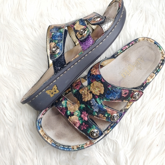 Alegria Shoes - ALEGRIA LEATHER VELCRO SANDAL EURO 38